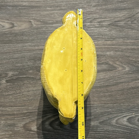 Vintage Cow Cookie Jar Yellow Burlap Sack Gunny Tow Country Kitchen Farmhouse - Picture 7 of 11